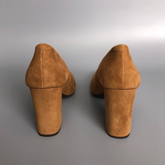 Like New Tan Leather Suede Geox Heels - Picture 10 of 10